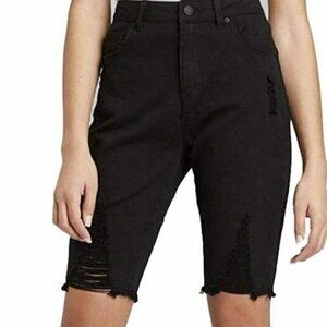 𝅺HIGH-RISE Distressed Jean Shorts - Size 00